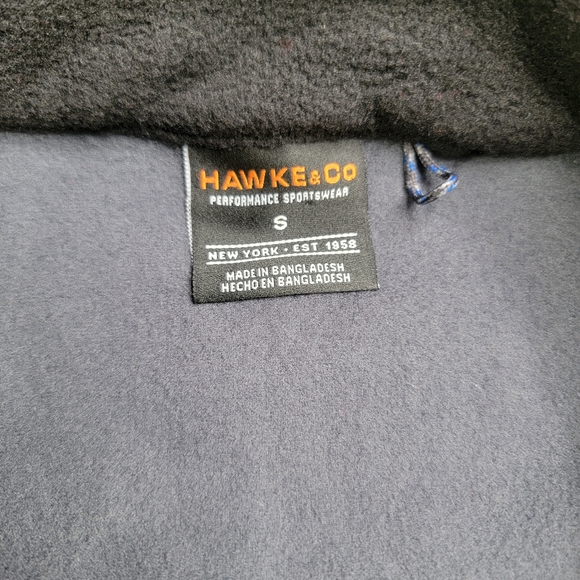Hawk & Co 1/4 Zip Fleece Pullover Jacket Men's Size Small Black Grey New w/Tags - Picture 6 of 10